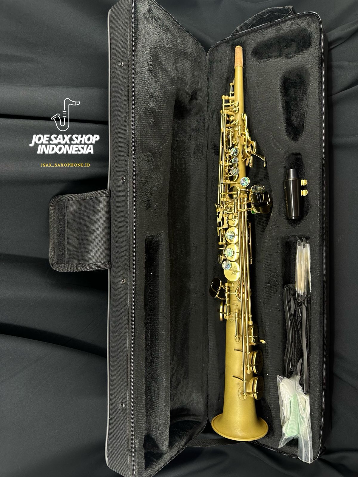 Straight Soprano Saxophone Boston Thruneck Doff Gold