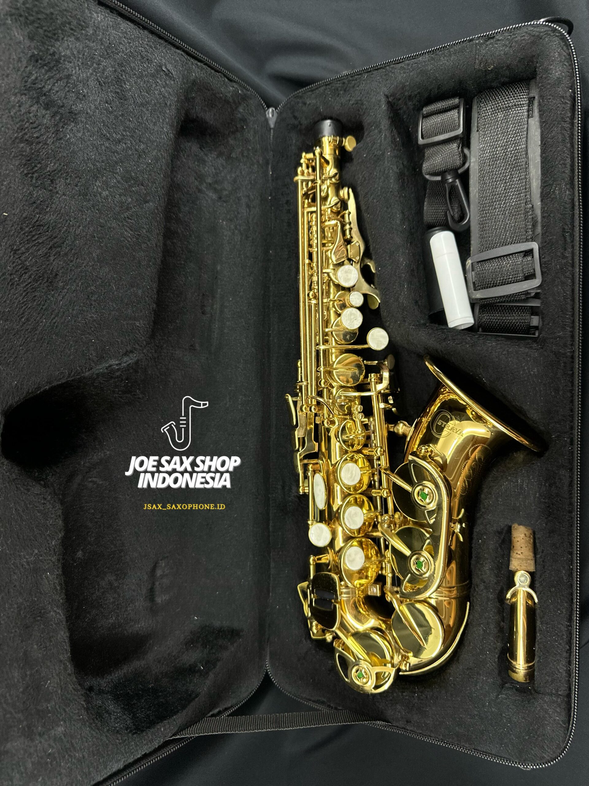 Curved Soprano (Baby) Saxophone Ostrava Gold: