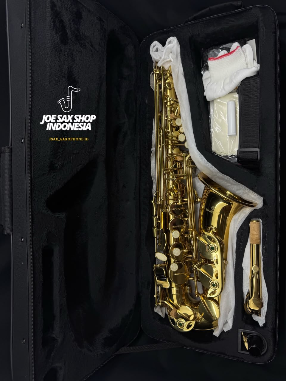 Alto Saxophone Mandalika Gold 100% Baru (160726)